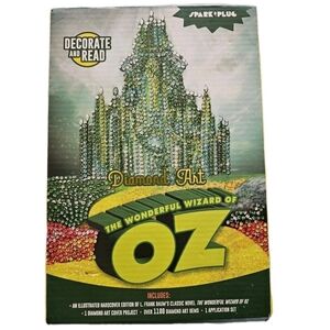 The Wizard Of Oz Decorate & Read Hard Cover Book With Diamond Art Kit Crafts
